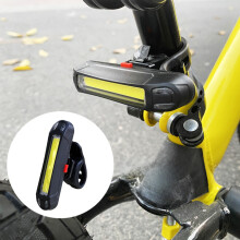 COB-Fahrradrücklicht, USB-aufladbar, wasserdicht, 5 Modi