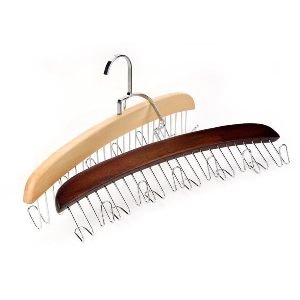 TOYMYTOY Scarf Hanger for Multiple Scarves Tie Hangers 12 Hooks Wood