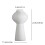 Ceramic desktop vase white small 1 piece 3