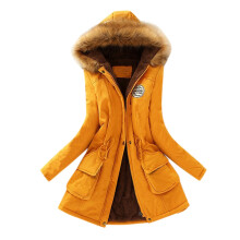 UTTOASFAY Abrigo de invierno cálido de manga larga para mujer, chaqueta con capucha, abrigos de invierno ajustados