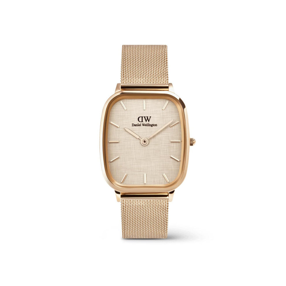 New Daniel Wellington Women's Marlon Watch 36.3 Steinless Steel With Pvd Plated Rose Rose Gold Dw00100817