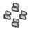 8Pcs Magnetic Eyeshadow Trays Black Plastic Iron Makeup Storage Board 10