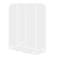 Husă pentru suport de haine, 1 set, din plastic transparent, pentru stil minimalist modern