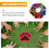 36Pièces Marqueurs Sol Nylon Patte Chat Couleurs Vives Réutilisables 5