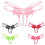 HEVIRGO Σέξι G-String με Λουλούδια και Δαντέλα, Στρινγκ με Τιράντες και Απομίμηση 1