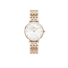 Daniel Wellington DW00100613 Ladies Petite Link Rose Gold 28mm Watch