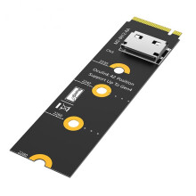 M.2 NVMe Naar Oculink EGPU Riser-Kaart NVMe Key M Naar SFF-8611/8612-Adapter, PCI-E 4.0 X4 Naar OcuLink SFF-8612 4i-Adapter