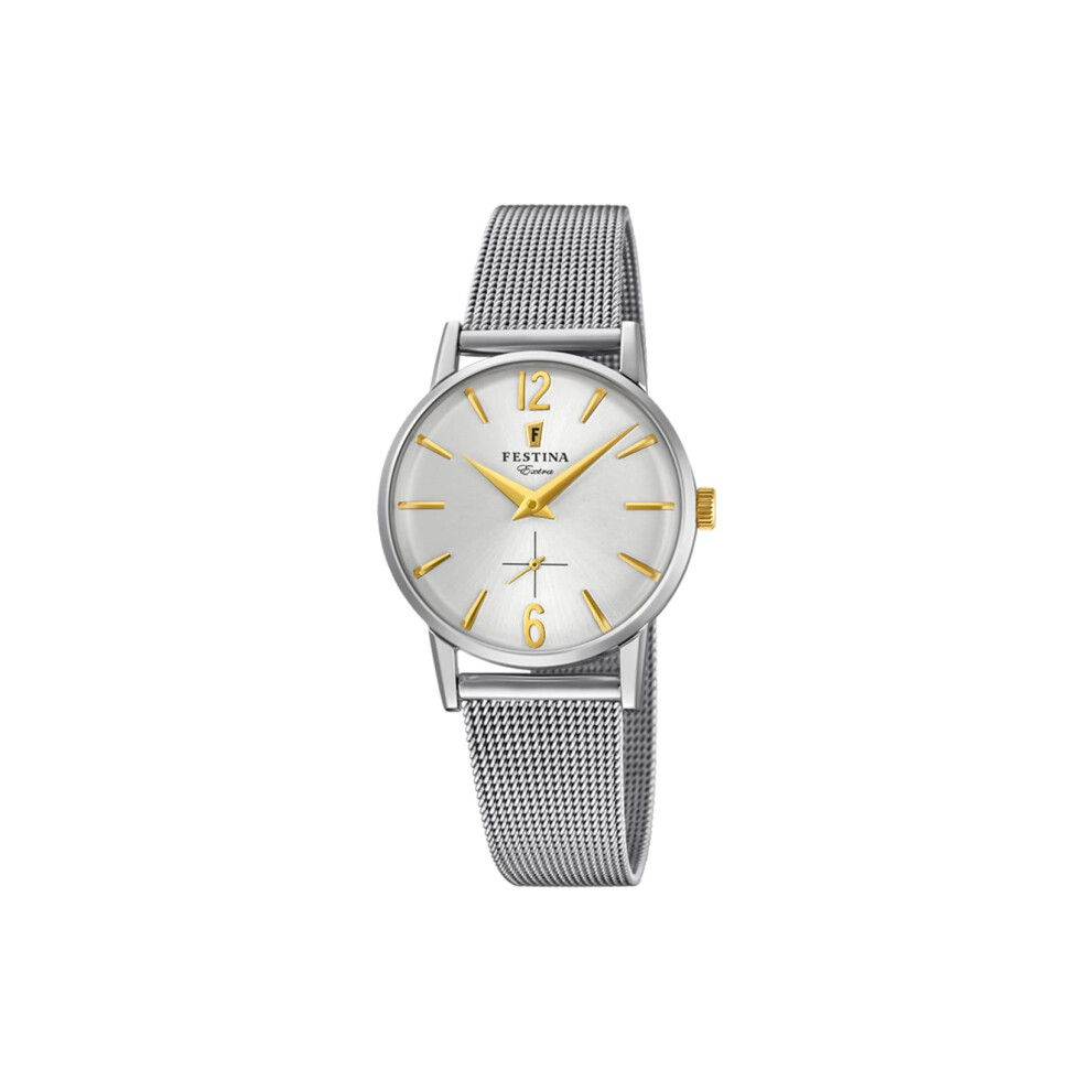 Festina Womens Quartz Watch, Analogue Classic Display And Stainless Steel Strap F20258/2