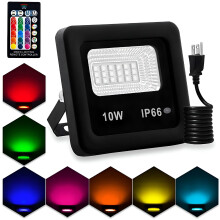 Projecteur LED HIBIBUD, 3000 lm, 6500 K, étanche IP66, éclairage de sécurité extérieur avec prise – Compatible avec les prises standard