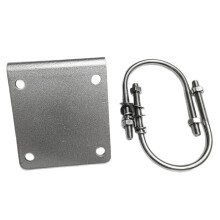 UV Dual-Band Antenna Shortwave Balcony Bracket for Outdoor Vehicle Antenna Tubular Clamp Base Aluminum Alloy B