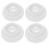 4Pcs Sewing Machine Spool Pin Cap Thread Holding Home Users White Sturdy Plastic 6