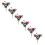 6-Pack Artificial Carnations – Realistic Silk Flowers for 1