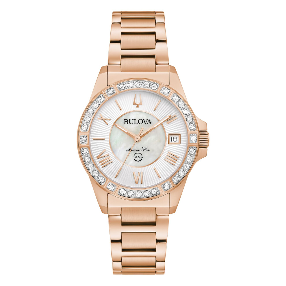 Bulova Ladies Marine Star Diamond Gold