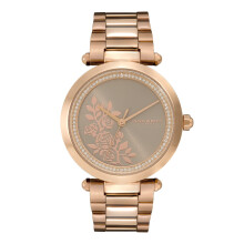 Olivia burton Tbar Floral Analog Grey Dial Women's Watch-24000044, Grey, Contemporary