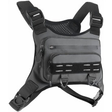 Atmungsaktive Brusttasche mit Handyfach und Reflektorstreifen für Snowboarden, Radfahren, Laufen und Streetwear