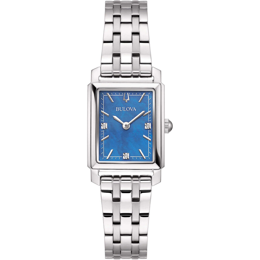 Bulova Unisex Analogue Quartz Watch With 96P245 Strap, Bracelet Blue
