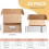 Conjunto de 20 caixas de envio brancas de 12x6x4 polegadas (30,5x15,2x10,2 cm), caixas de papelão ondulado para embalagem de presentes e 1