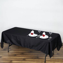 Halloween6 τεμάχια 60" x 120" μαύρα ορθογώνια πλενόμενα διακοσμητικά τραπεζομάντιλα από