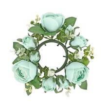 Guirlanda de Velas Artificiais em Formato de Rosa Austen para o Dia dos Namorados – Decoração Romântica para Mesa em Casamentos/Festas,
