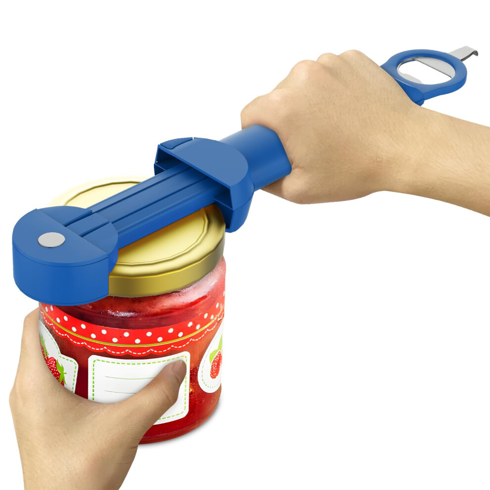 Desolio Multifunctional Retractable Bottle Opener - Adjustable Multifunctional Can Opener Jar Lid Gripper - 2024 New Jar Opener Bottle Opener For Weak Hands,