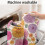 Χαλί μπάνιου Pioneer Flower Floral, αντιολισθητικό χαλάκι μικροϊνών με λαστιχένια 5