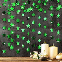 Glitter Star Garland Banner – 10 Pack, 4m Each, 7cm Stars