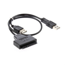 1 conjunto de cabo USB 2.0 para disco rígido, cabo de alimentação, 15,7 * 1,2 * 0,2 polegadas, transferência de dados e fonte de alimentação.