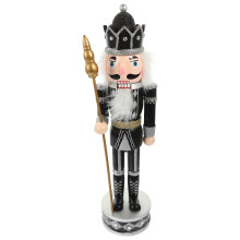 Weihnachtsschmuck: Nussknacker, schwarze Figuren, Girlande, Soldat