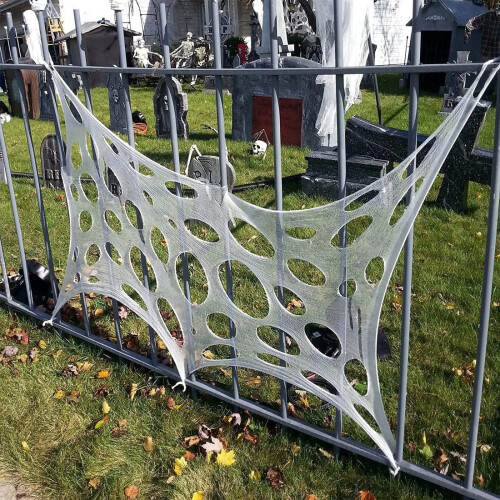 Stretchy Spider Web Halloween Decoration 110x220cm
