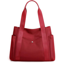 Bolsa feminina de ombro, estilo hobo, em nylon resistente à água, com vários bolsos, alça superior e design shopper.