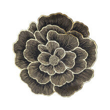 1 stuk ronde placemats van 38 cm (15 inch) met rozenmotief, gemaakt van geperst vinyl, ideaal voor de eettafel, als tafeldecoratie of voor