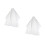 2Pièces Voiles Blancs Simples En Voile Pour Décoration 5