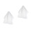 2Pièces Voiles Blancs Simples En Voile Pour Décoration 6