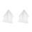 2Pièces Voiles Blancs Simples En Voile Pour Décoration 7