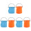 6St Kunstenaars Vouwemmers Multifunctionele Watercontainers 3