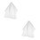 2Pièces Voiles Blancs Simples En Voile Pour Décoration 8