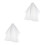 2Pièces Voiles Blancs Simples En Voile Pour Décoration 9