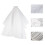 2Pièces Voiles Blancs Simples En Voile Pour Décoration 11