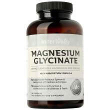 Magnesium Glycinate 180 Capsules (3 Month Supply) 280mg Elemental Magnesium - High Strength Easy to Absorb Magnesium Supplement with No Additives
