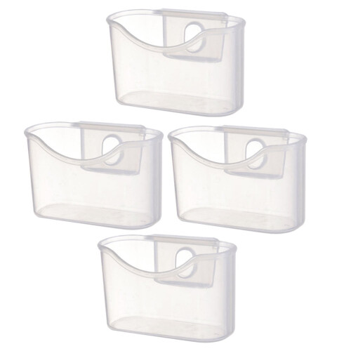 4-Piece Transparent PP Fridge Organizer Set