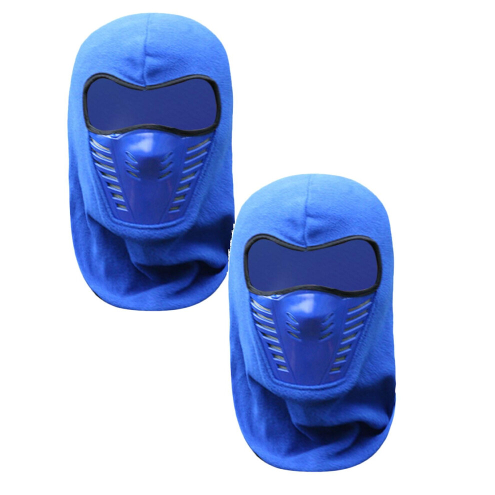 Yocbz Pack Of 2 Fog-Free Winter Sport Balaclava, Anti Fog & Windproof Face Mask, Thermal Full-Face Head Cover For Cycling & Skiing, Blue 9170372066421