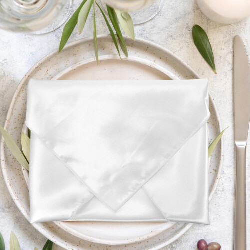 Worgeous Soft Napkins Cloth White8Pcs17x17in 2