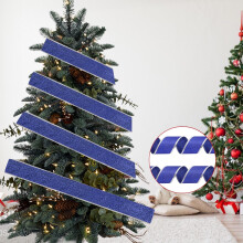 Wired Christmas Ribbon 2" x 79" Satin Finish