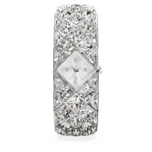 Swarovski Curiosa Bangle 572 Crystal Bracelet, Silver Tone, Stainless Steel, silver, Classic