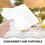 Worgeous Soft Napkins Cloth White8Pcs17x17in 6