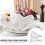 Worgeous Soft Napkins Cloth White8Pcs17x17in 8