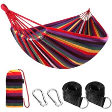 Cotton Hammock with Tree Straps and Travel Bag 660 lbs