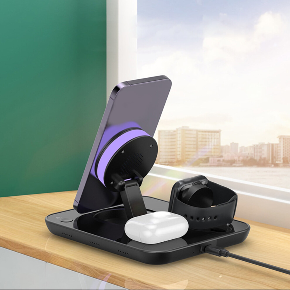 15W 3-In-1 Wireless Charging Station For Android, Iphone, Apple, Samsung & Ipad 9170372065967