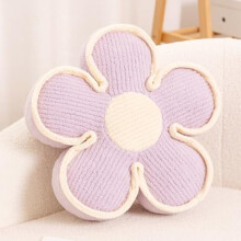 Bloemvormig vloerkussen lavendel 13,7 inch