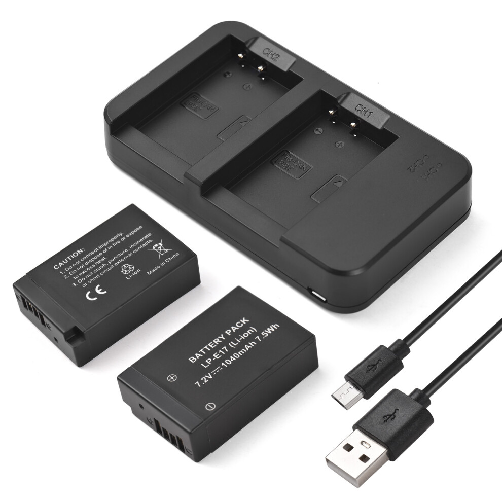 Camera Lp-E17 Battery & Charger Kit 7.2V 1400Mah With Usb 4971385748886